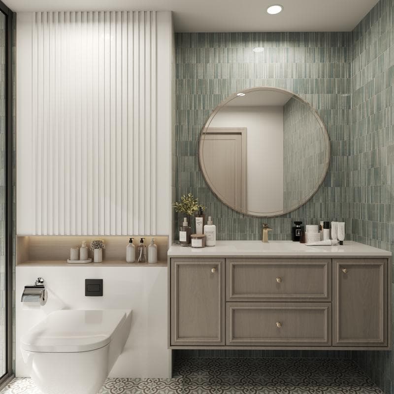 Kit-Kat Mosaics Water Glossy 4.5x9 - Image 2