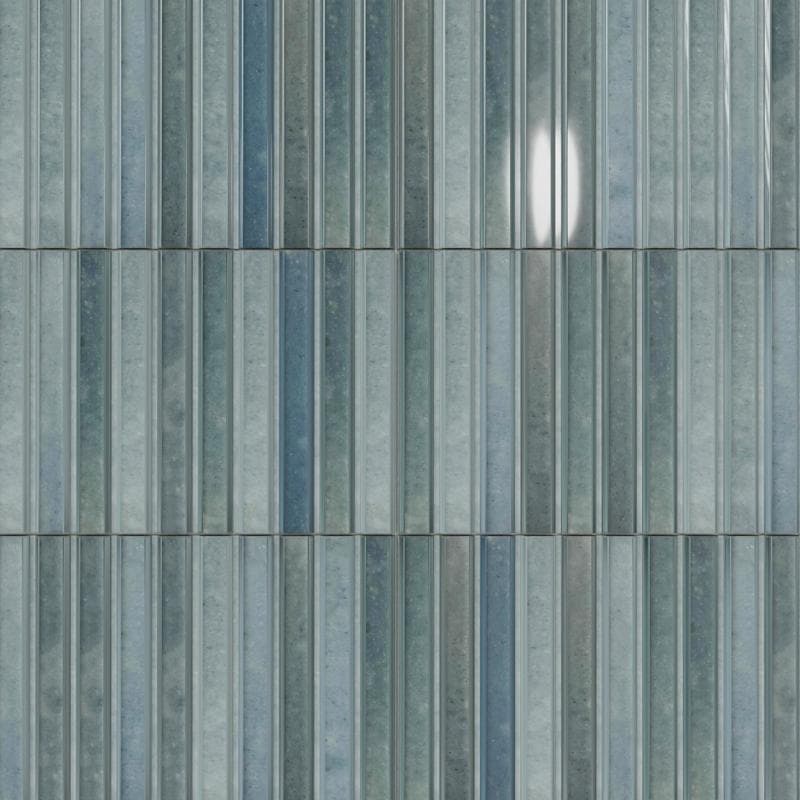 Kit-Kat Mosaics Water Glossy 4.5x9 - Image 1