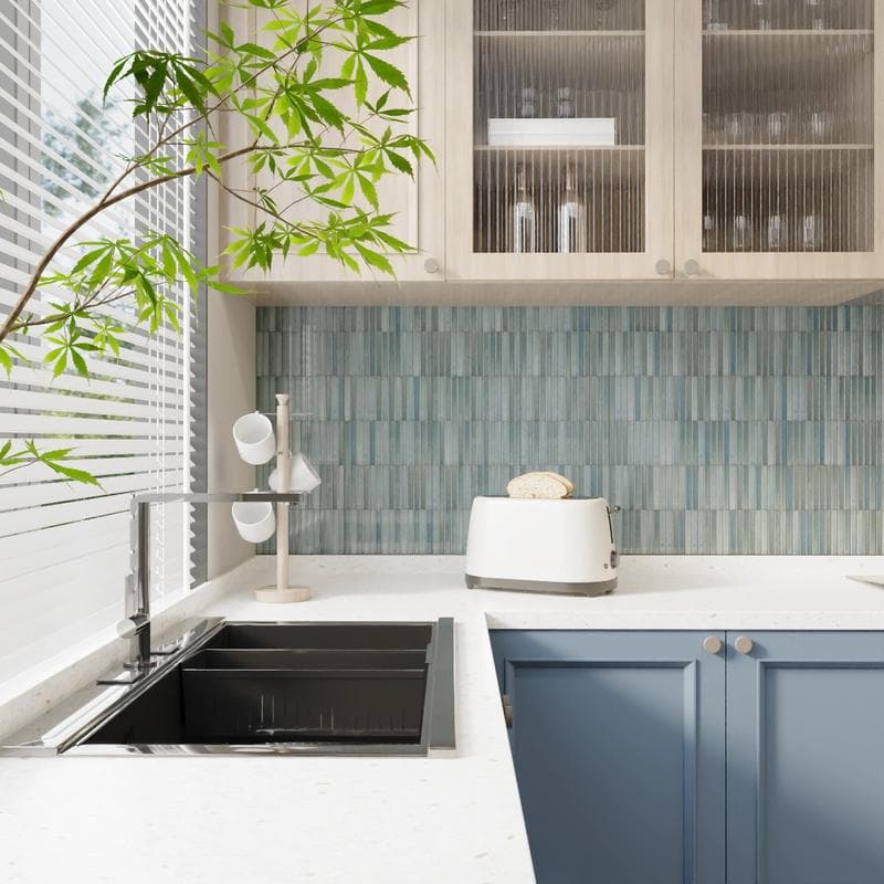 Kit-Kat Mosaics Water Glossy 4.5x9 - Image 13