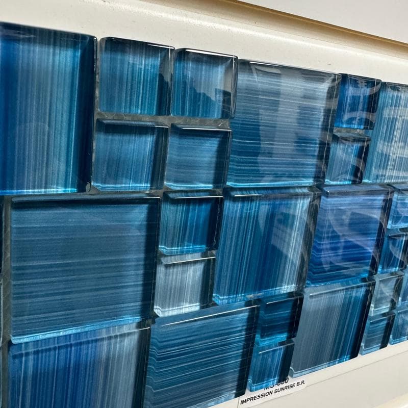 Aquabella Monet Impression Block Random Glass Mosaic 12"x12" Pool Tile (MS-880) - Image 4