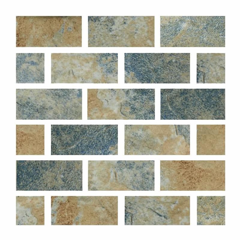 Aquabella Italian Slate Naples 1x2 Porcelain Mosaic 12"x12" Pool Tile (IS-1237) - Image 1