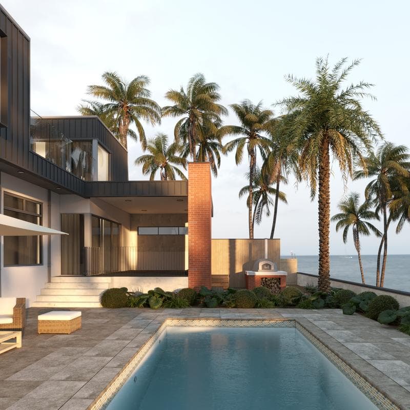 Aquabella Italian Slate Naples 1x2 Porcelain Mosaic 12"x12" Pool Tile (IS-1237) - Image 2