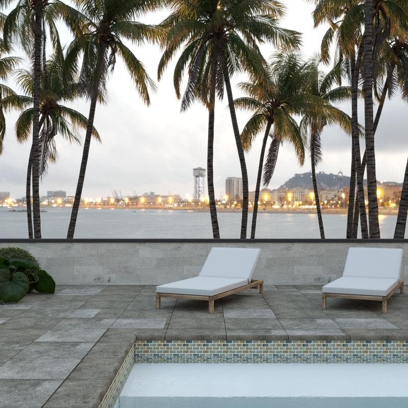 Aquabella Italian Slate Naples 1x2 Porcelain Mosaic 12"x12" Pool Tile (IS-1237) - Image 5