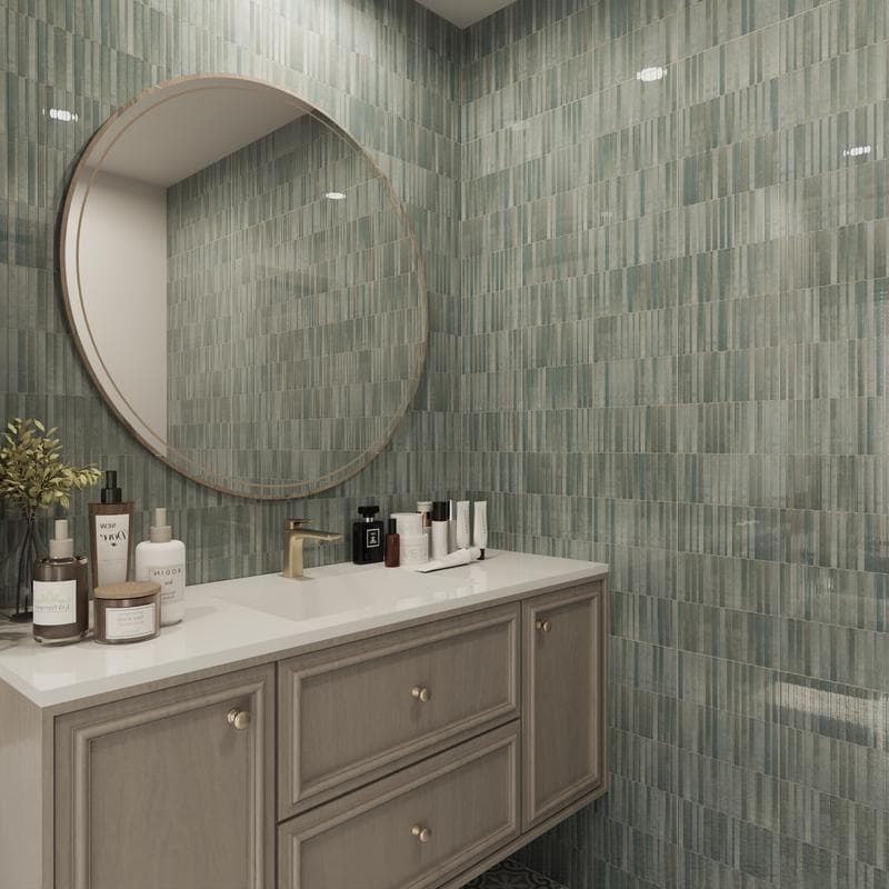 Kit-Kat Mosaics Water Glossy 4.5x9 - Image 8