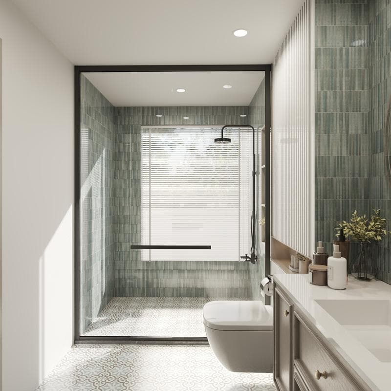 Kit-Kat Mosaics Water Glossy 4.5x9 - Image 9