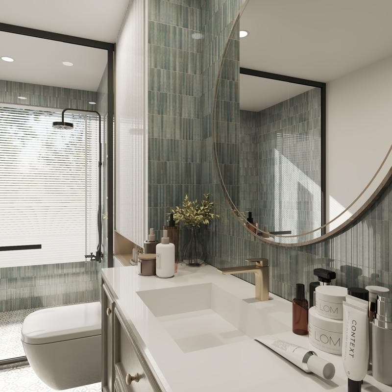 Kit-Kat Mosaics Water Glossy 4.5x9 - Image 7