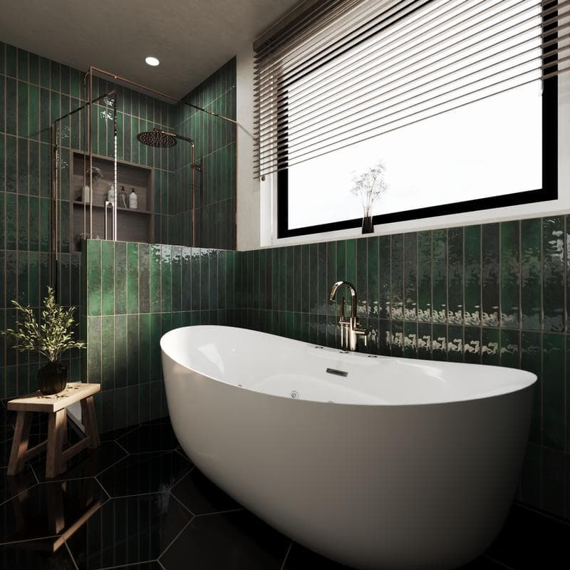 Zellige Emerald Green 2.5x16 - Image 2