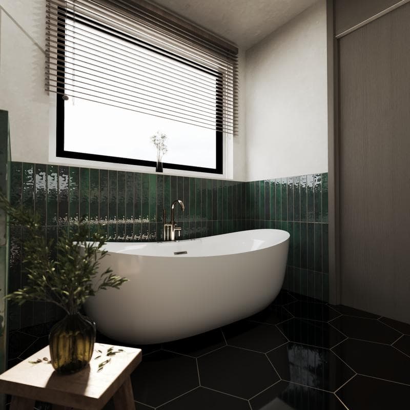 Zellige Emerald Green 2.5x16 - Image 9